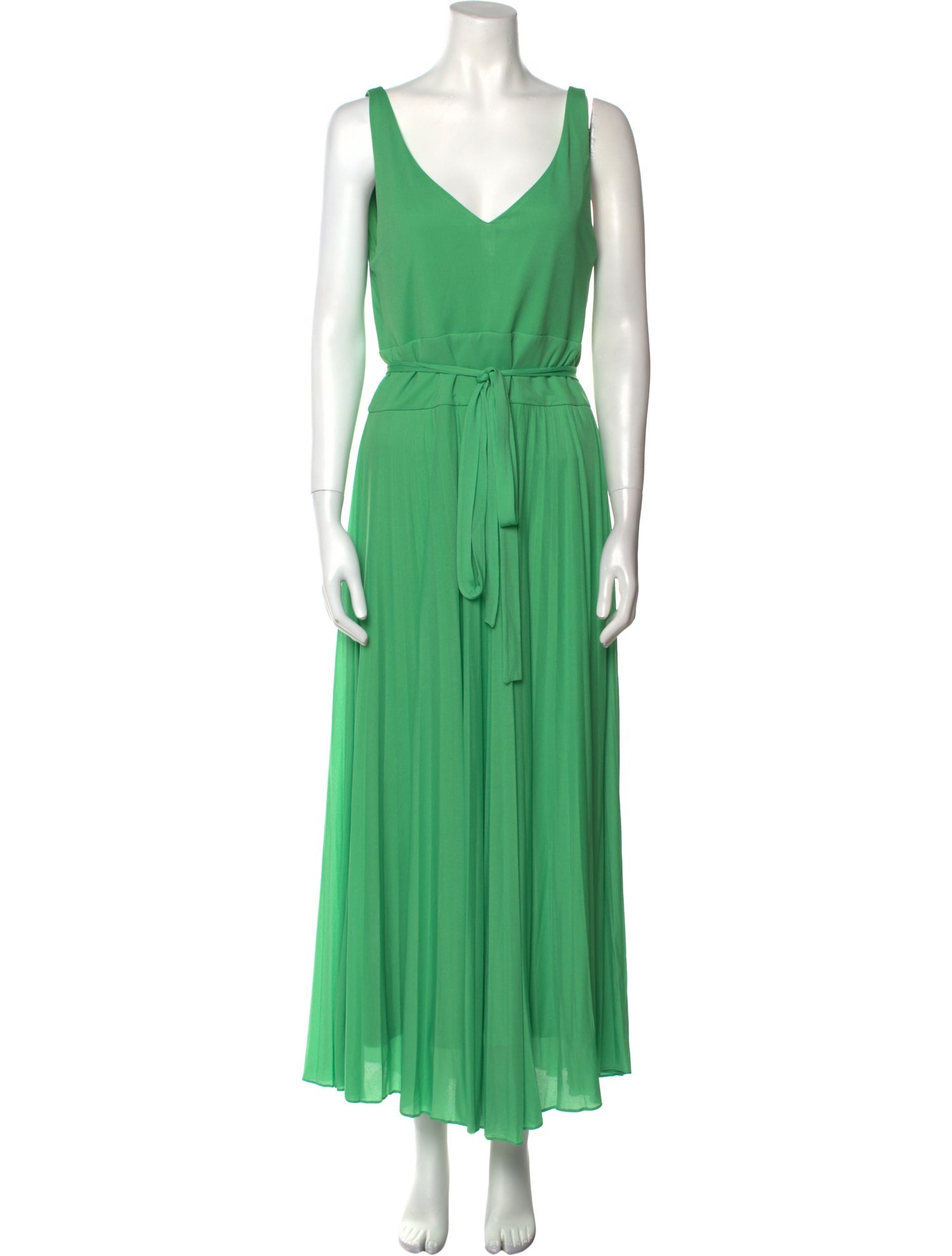 Halston V-Neck Long Dress