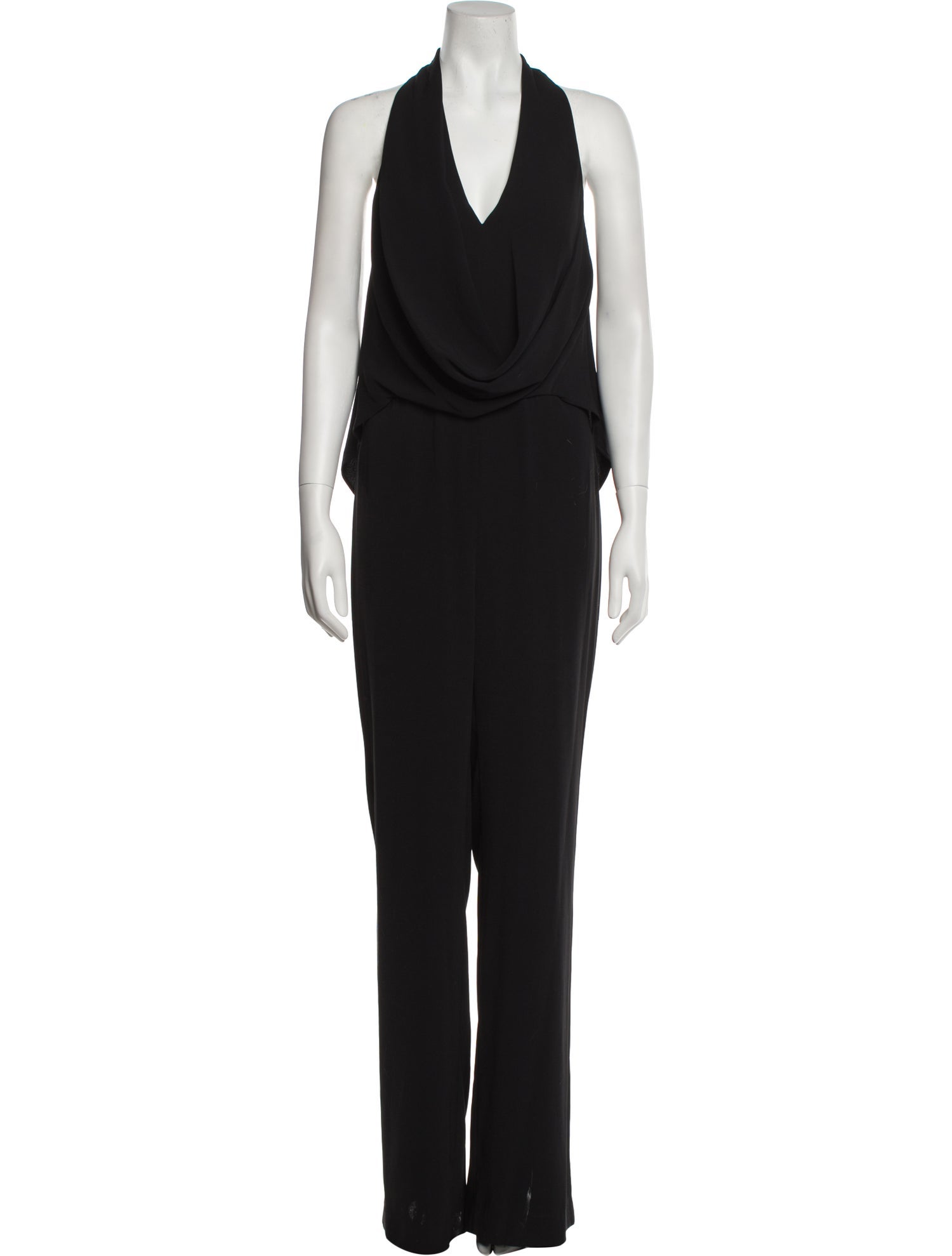 Halston Cowl Neck Jumpsuit