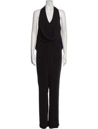 Halston Cowl Neck Jumpsuit