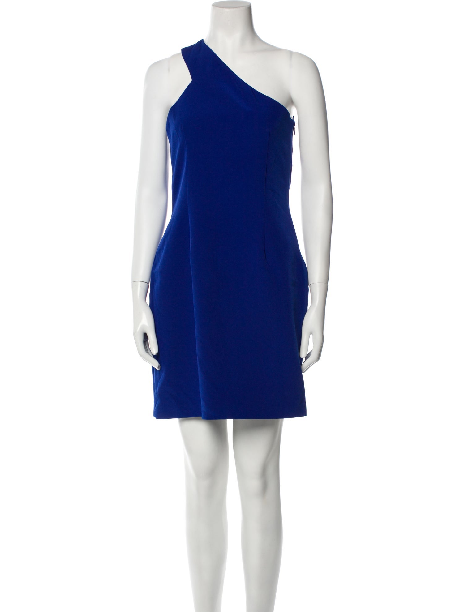 Halston One-Shoulder Mini Dress