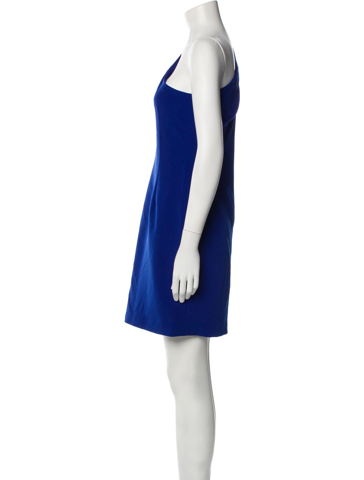 Halston One-Shoulder Mini Dress