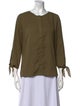 H by Halston Scoop Neck Three-Quarter Sleeve Blouse