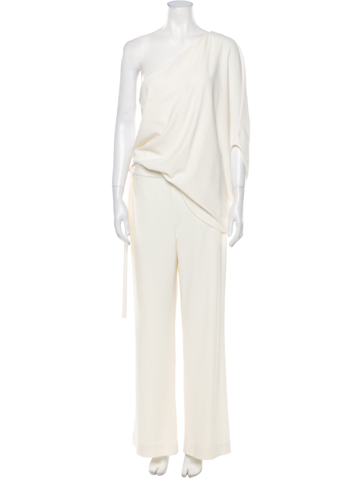 Halston One-Shoulder Jumpsuit