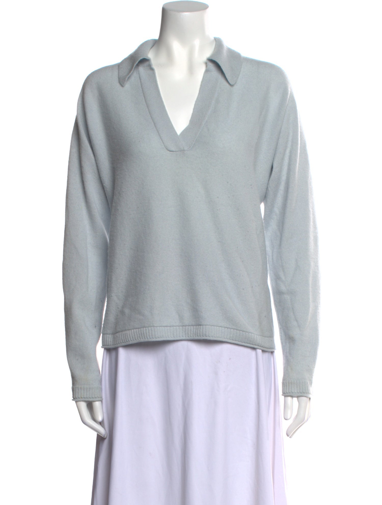Halston Cashmere Cowl Neck Sweater