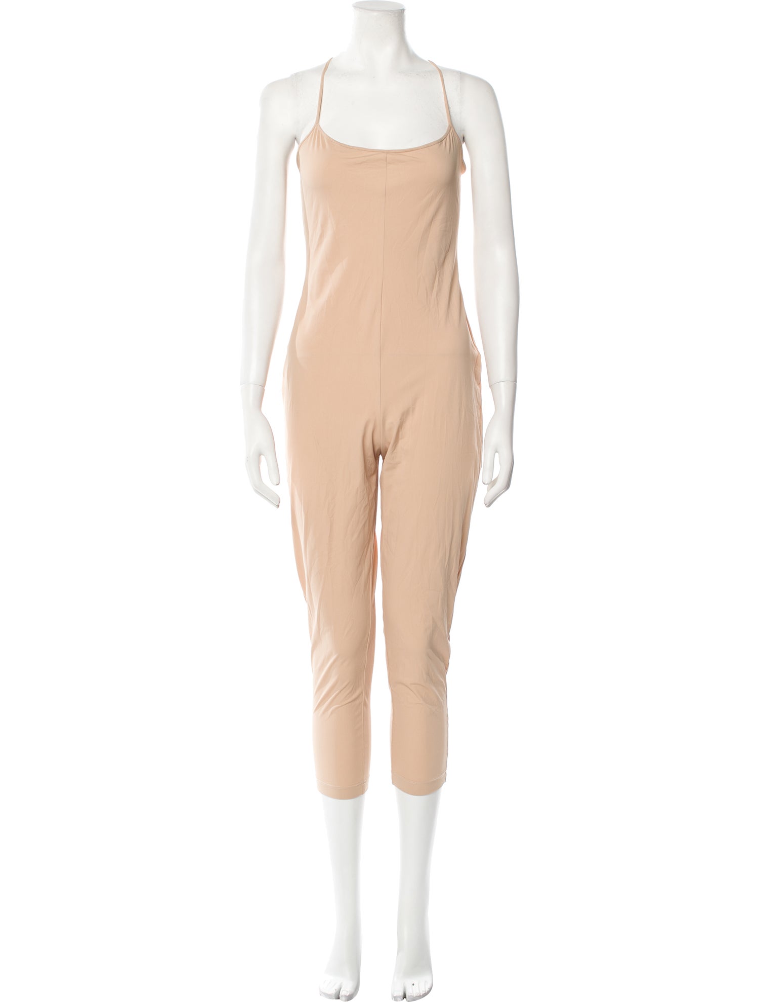 Halston Silk Scoop Neck Jumpsuit w/ Tags