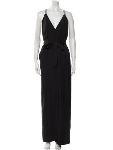 Halston Jumpsuits and Rompers V-Neck Jumpsuit S