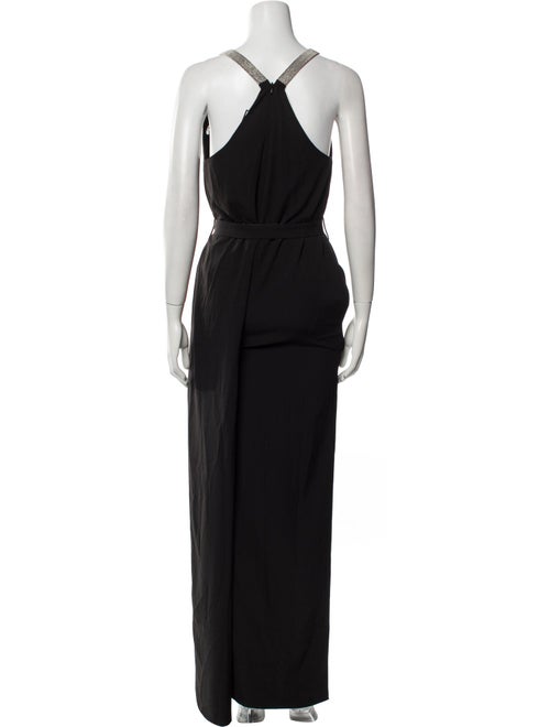 Halston V-Neck Jumpsuit