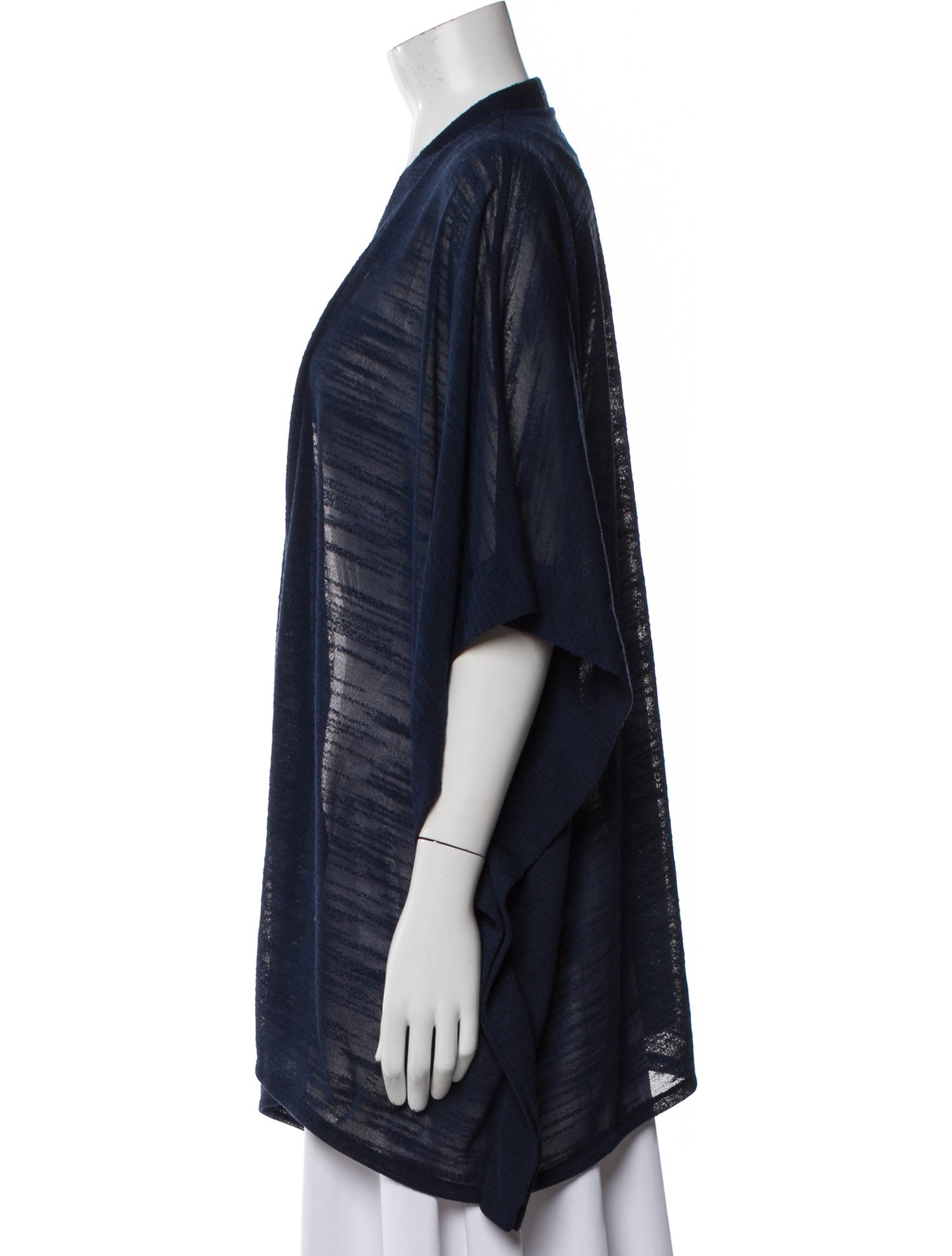 Halston Printed Open Front Sweater