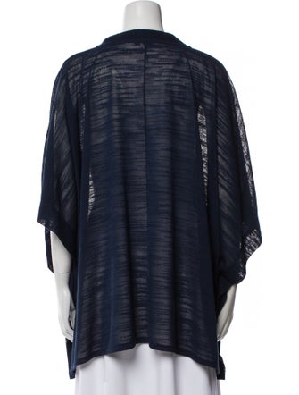 Halston Printed Open Front Sweater
