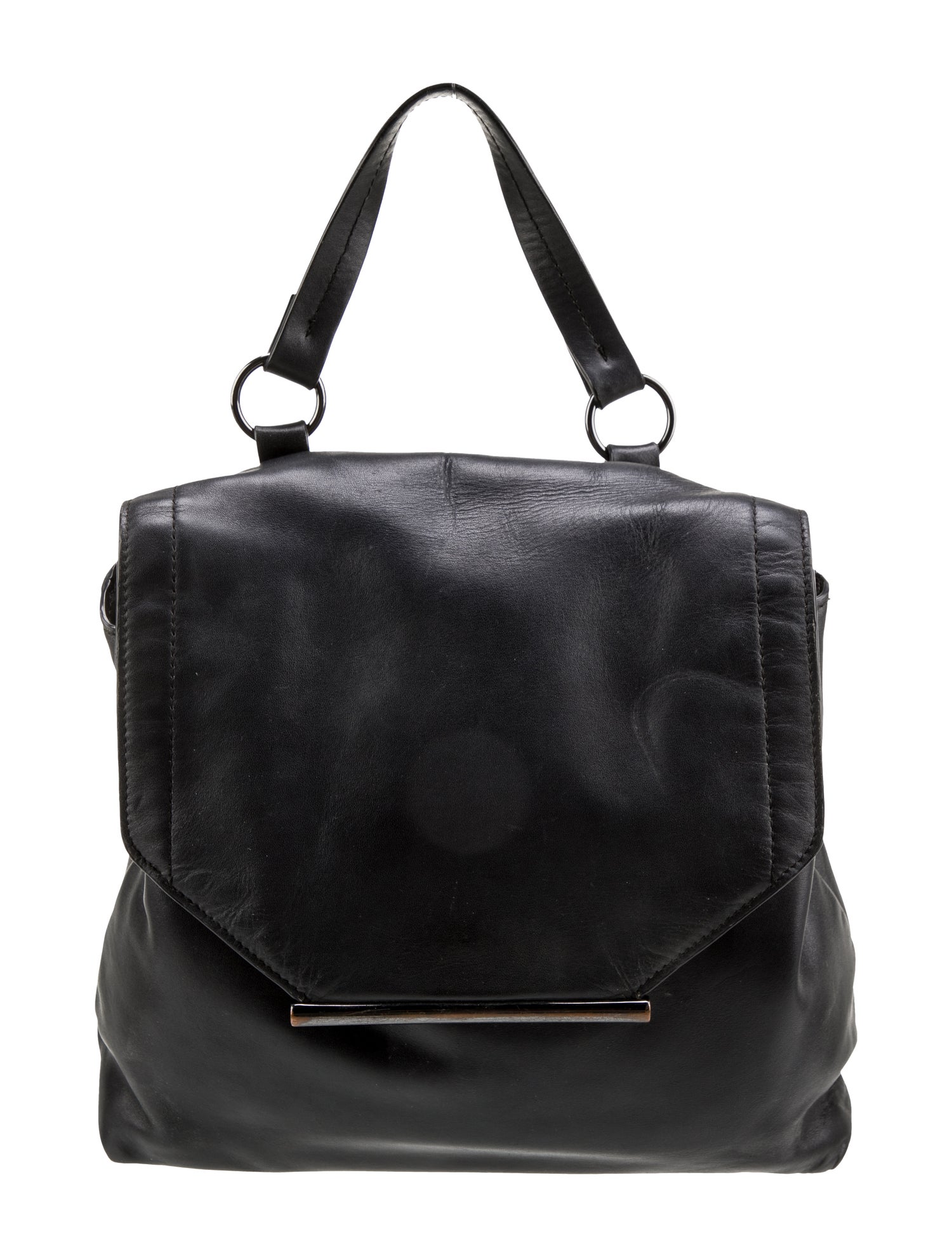 Halston Leather Backpack - Blue Backpacks, Handbags - HAL40069 | The ...