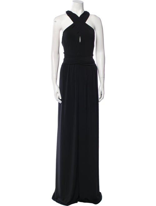Halston Halterneck Long Dress