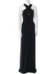 Halston Halterneck Long Dress