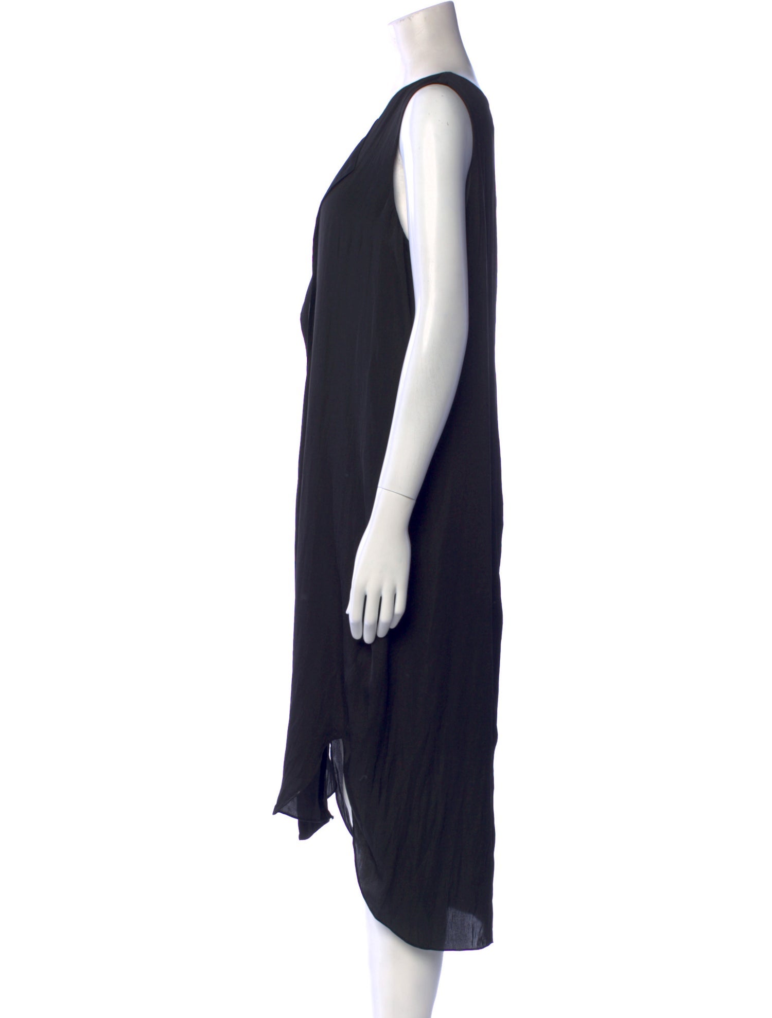 Halston V-Neck Midi Length Dress w/ Tags