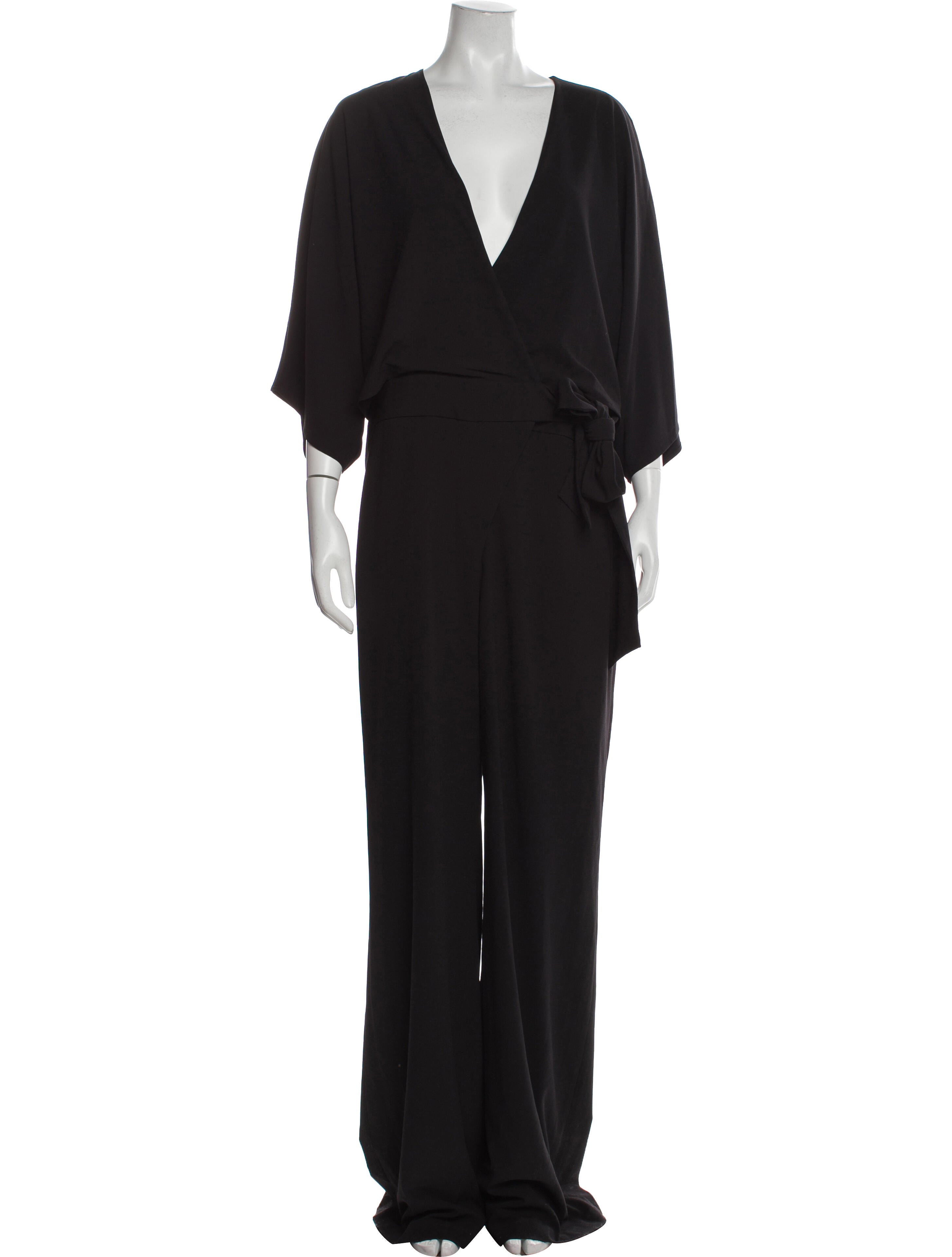 Halston V-Neck Jumpsuit w/ Tags