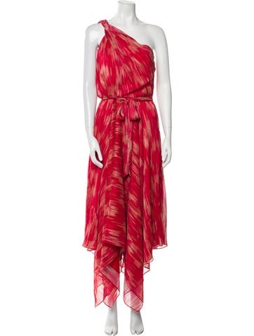 Halston Dresses Striped Long Dress M