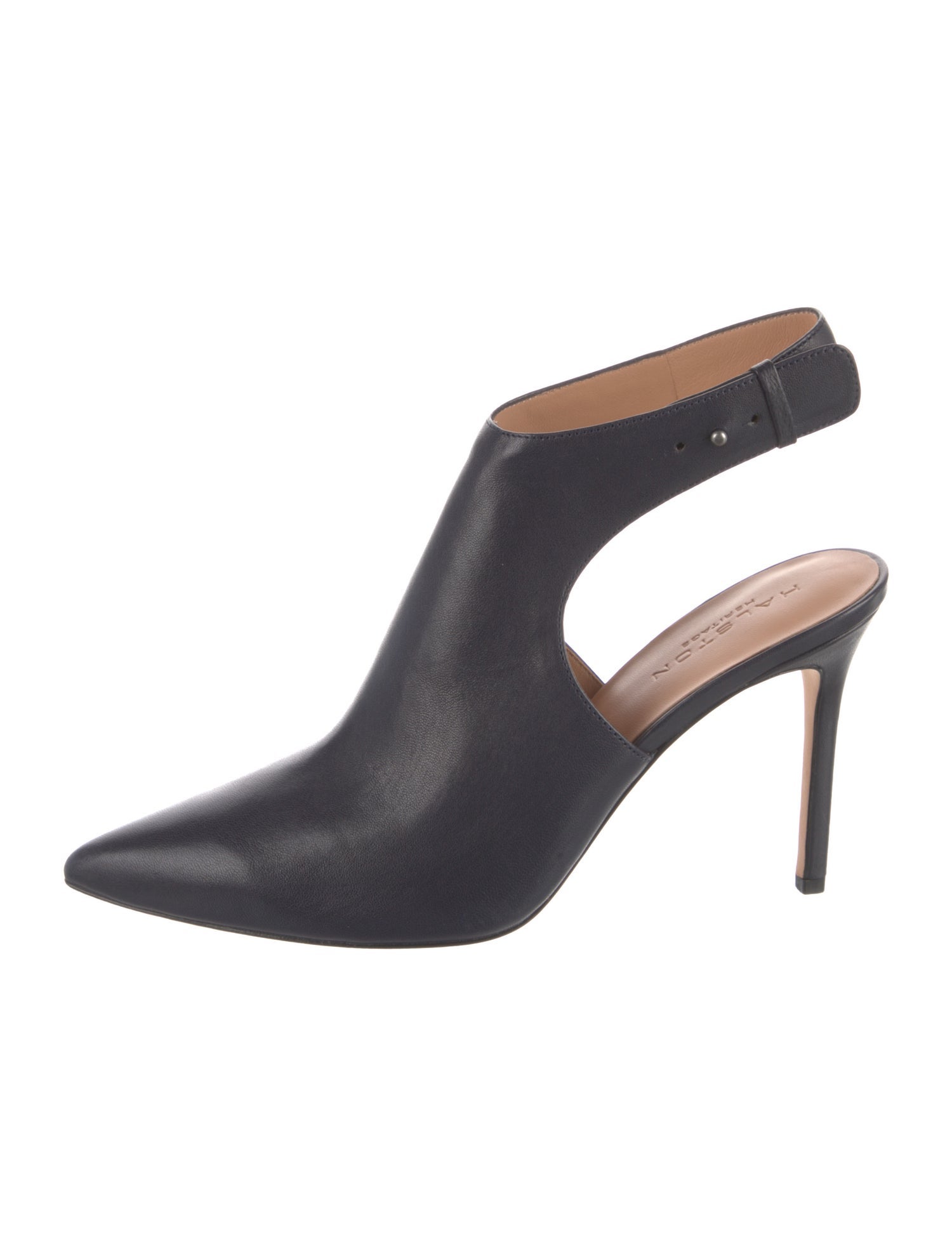 Halston Leather Slingback Sandals