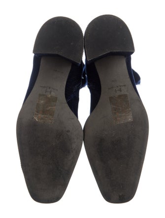 Halston Velvet Lace-Up Boots