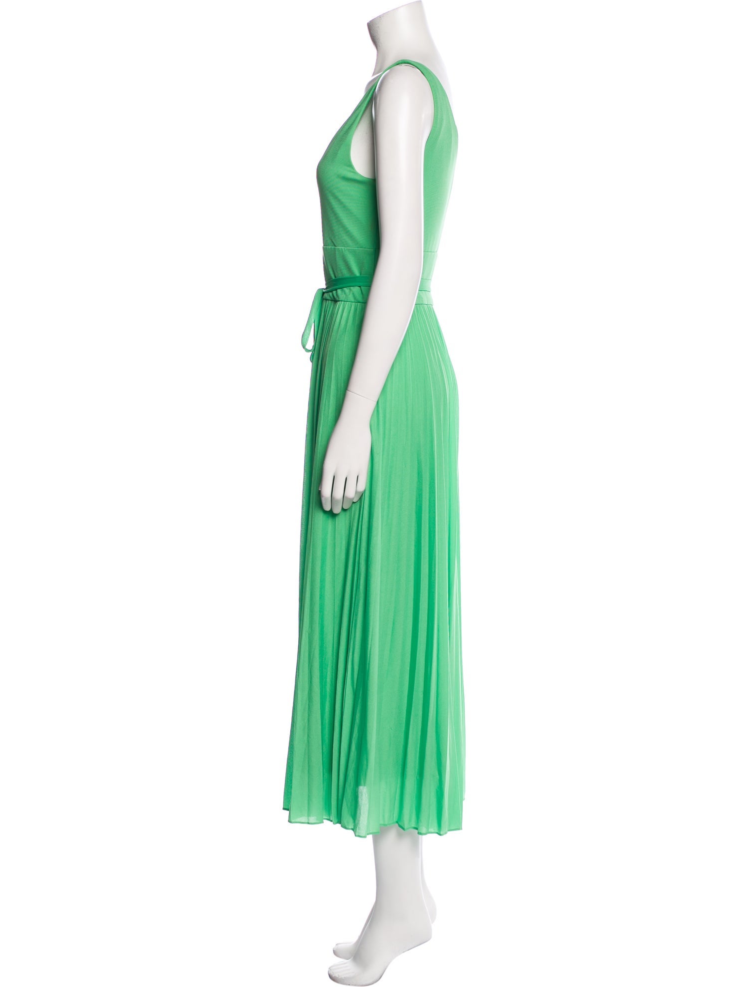 Halston V-Neck Long Dress