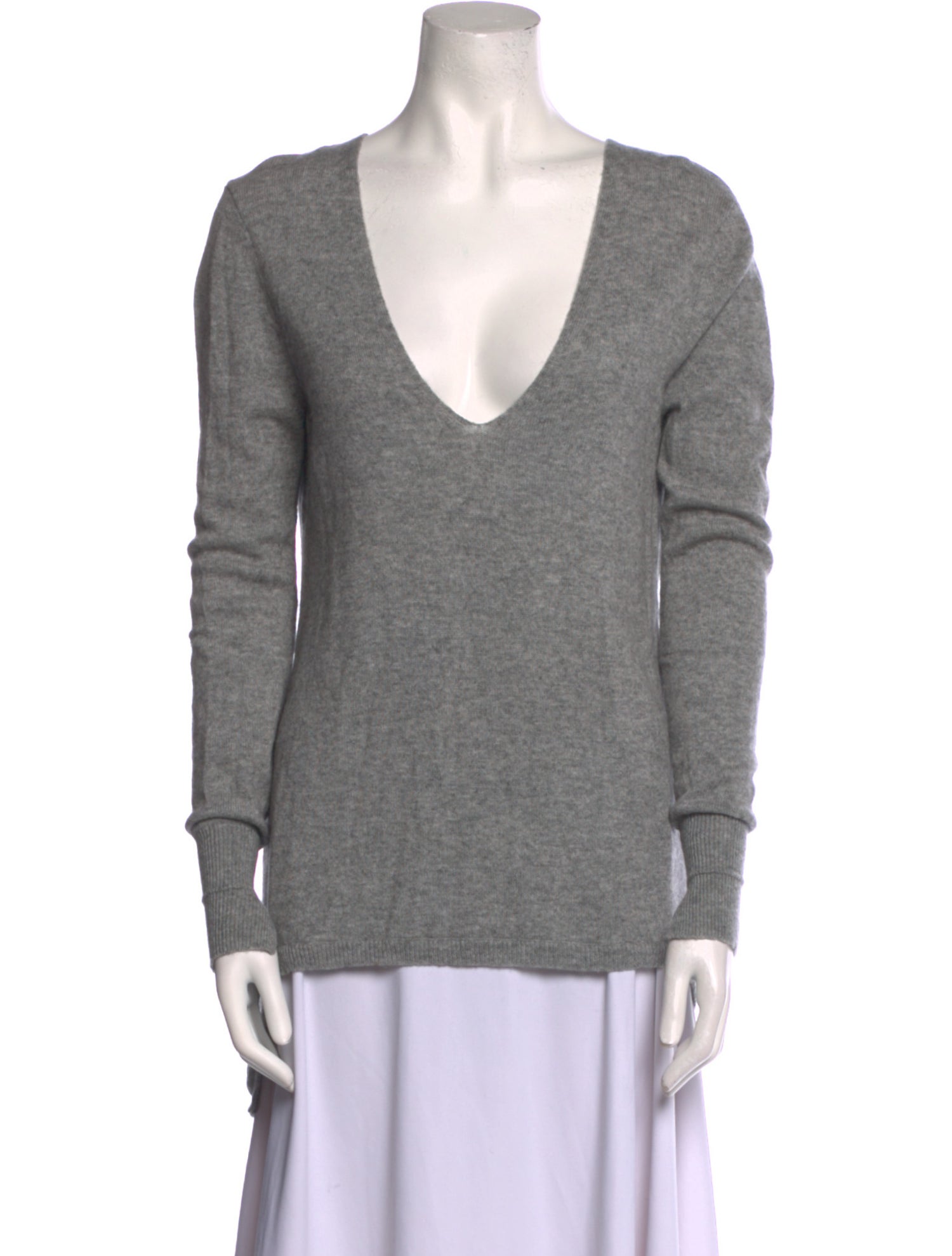 Halston Wool V-Neck Sweater