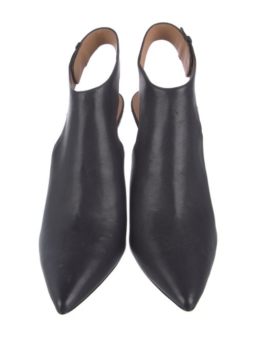 Halston Leather Slingback Pumps