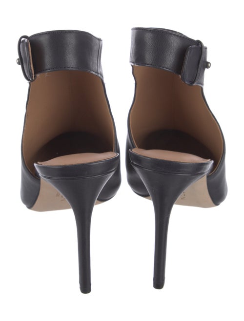 Halston Leather Slingback Pumps