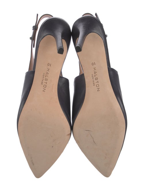 Halston Leather Slingback Pumps