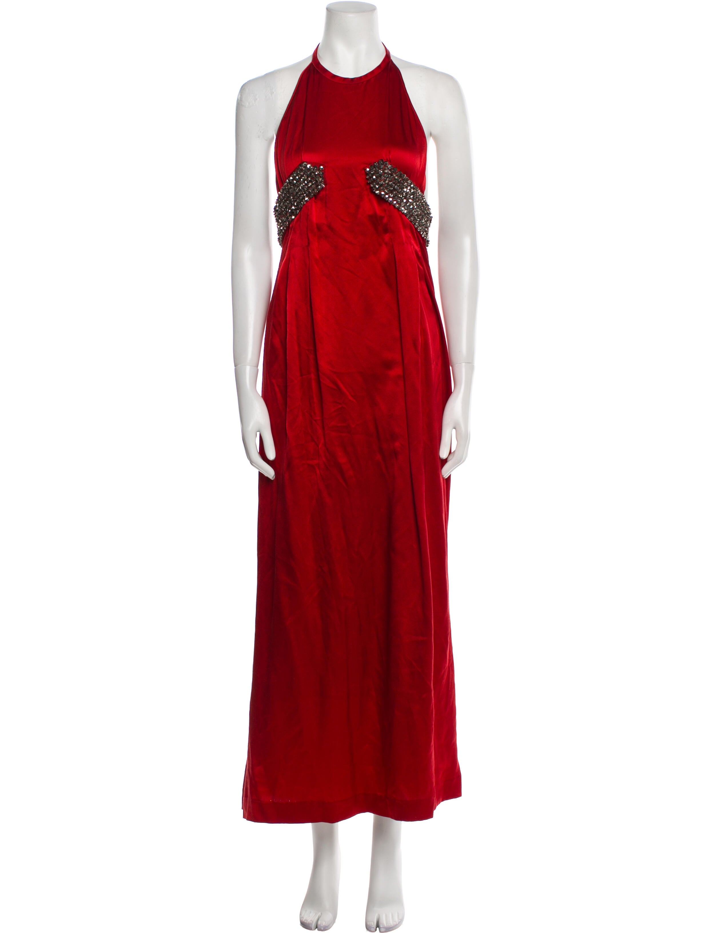 Halston Halterneck Long Dress
