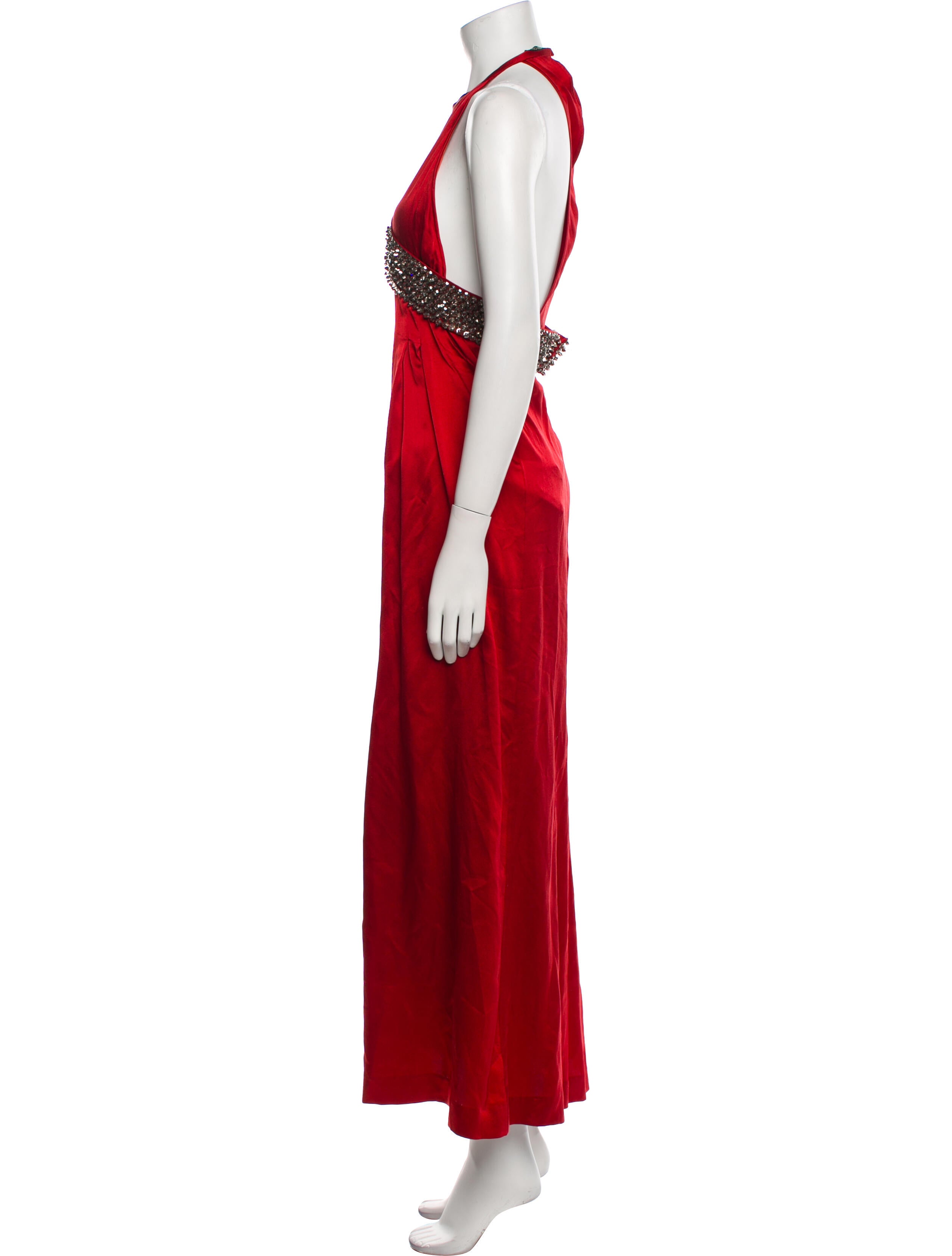 Halston Halterneck Long Dress