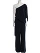 Halston One-Shoulder Jumpsuit