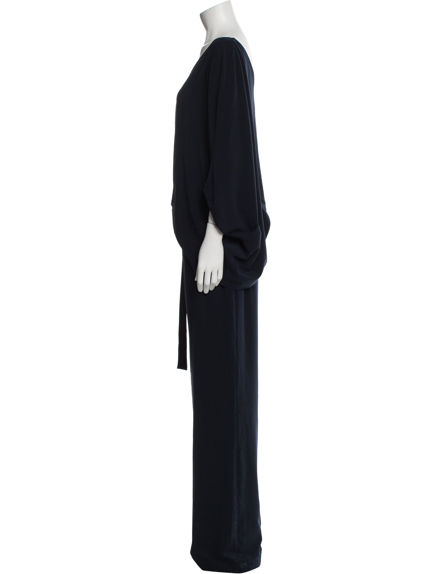 Halston One-Shoulder Jumpsuit