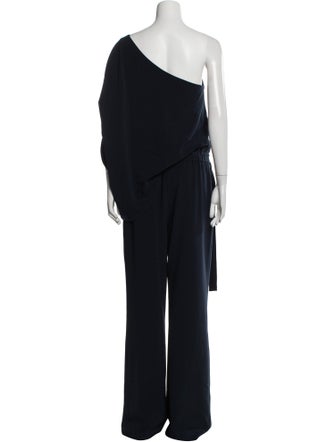 Halston One-Shoulder Jumpsuit