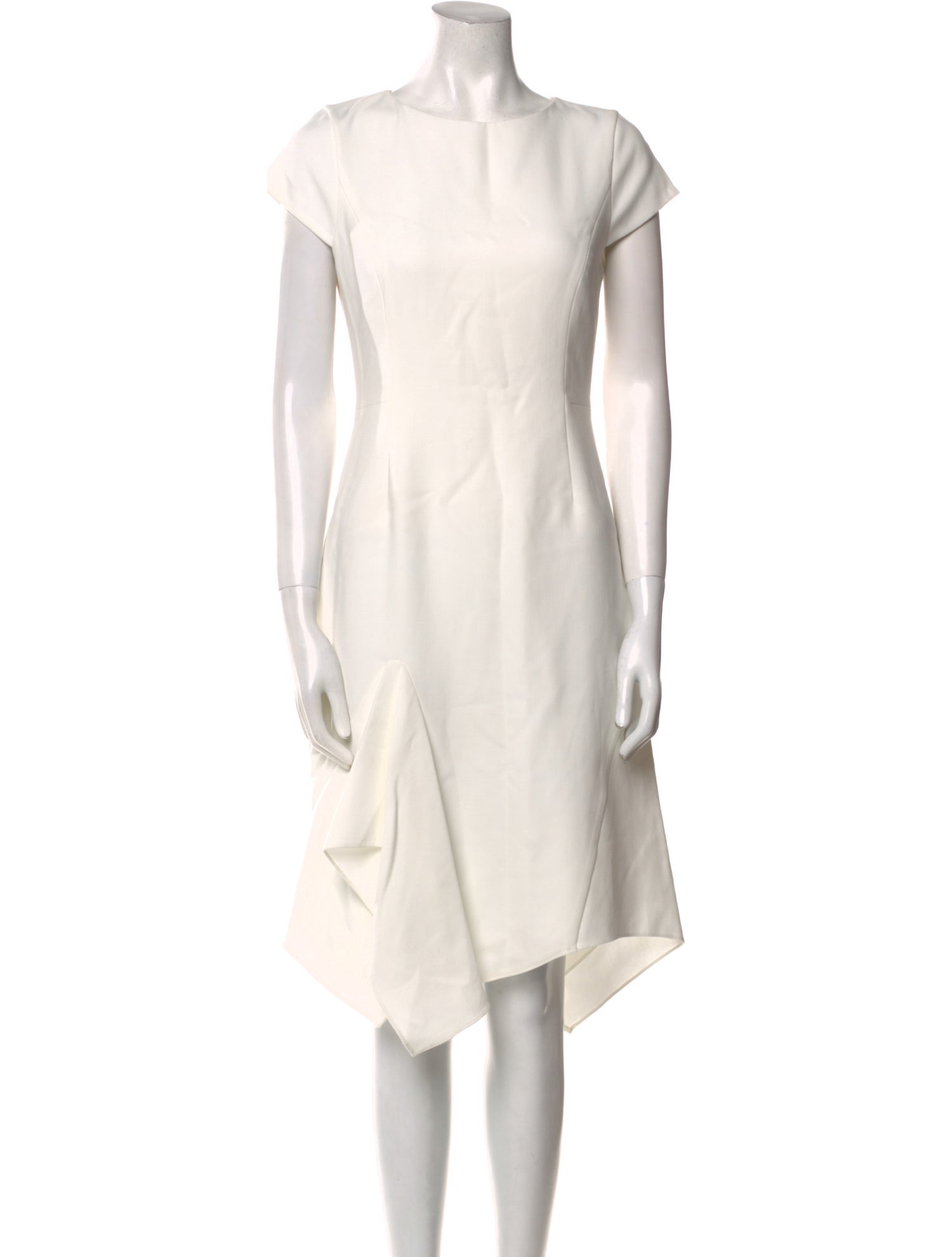 Halston Bateau Neckline Midi Length Dress w/ Tags