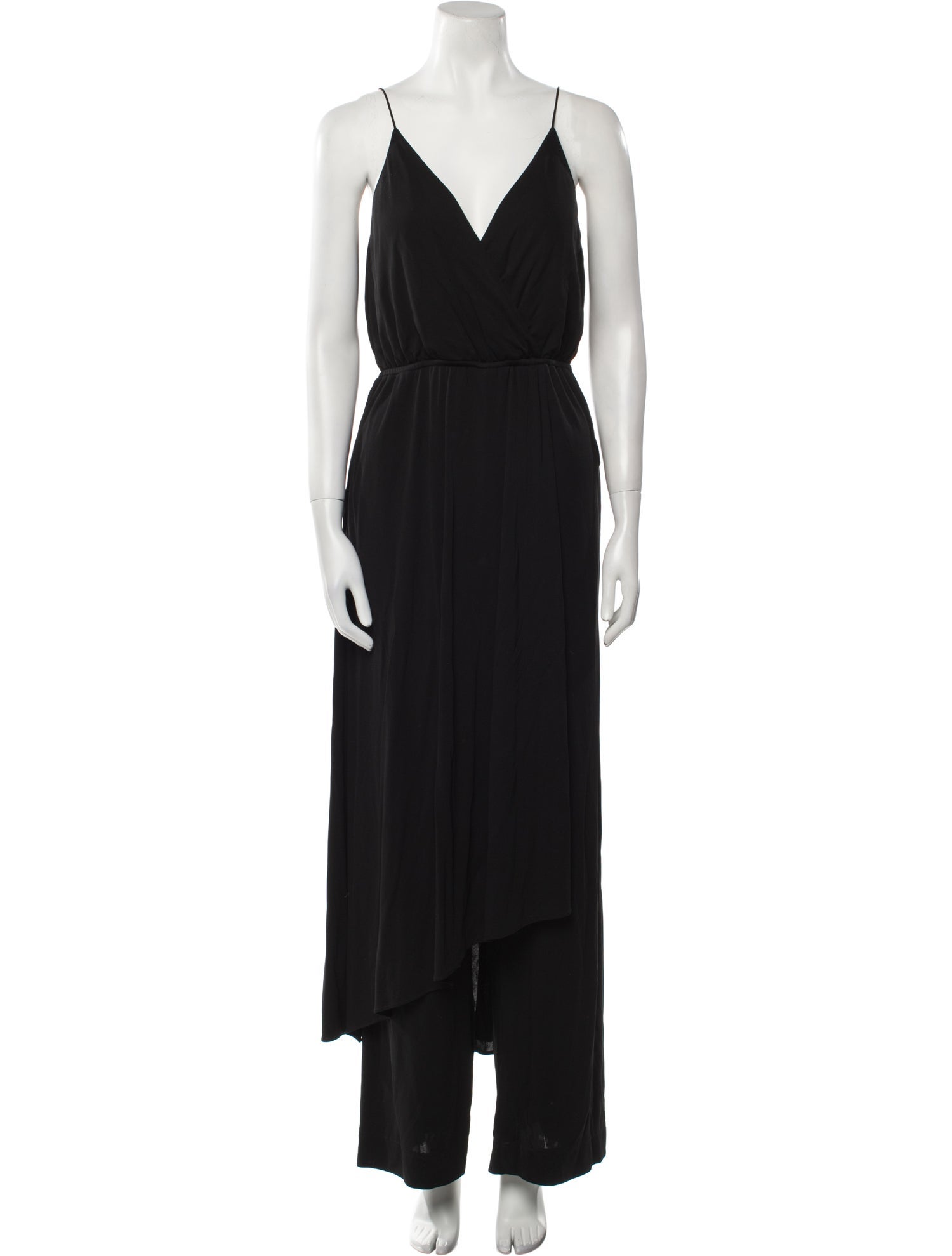 Halston V-Neck Jumpsuit