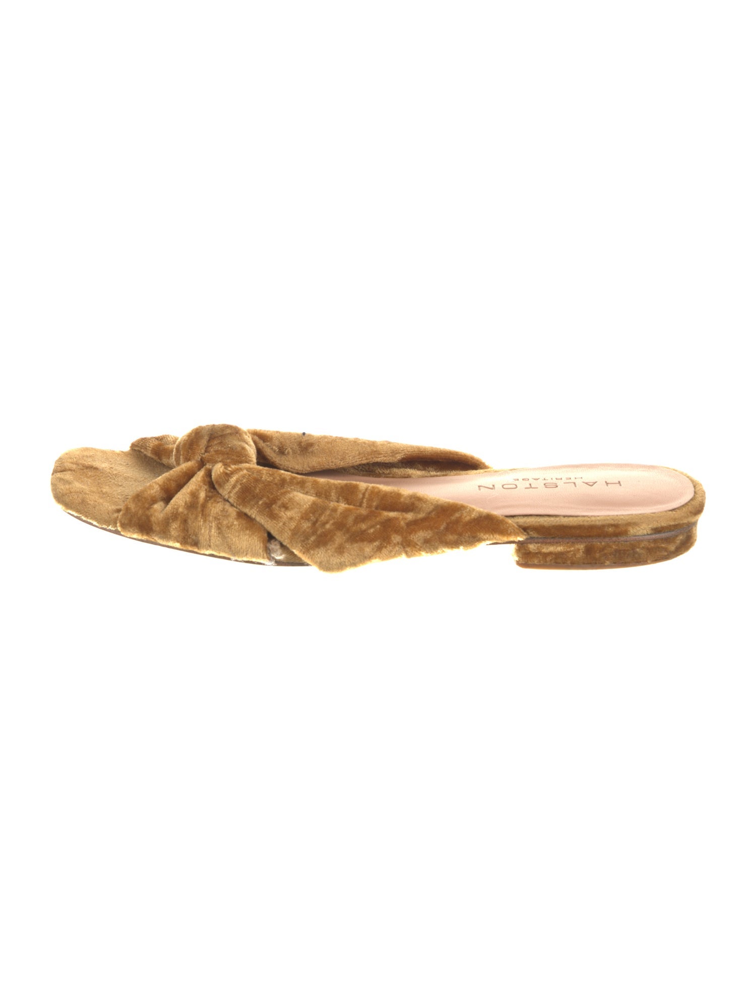 Halston Velvet Mules