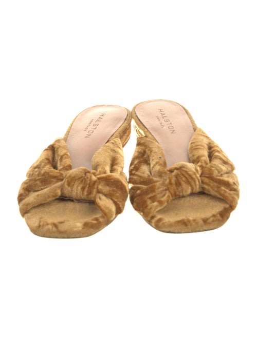 Halston Velvet Mules