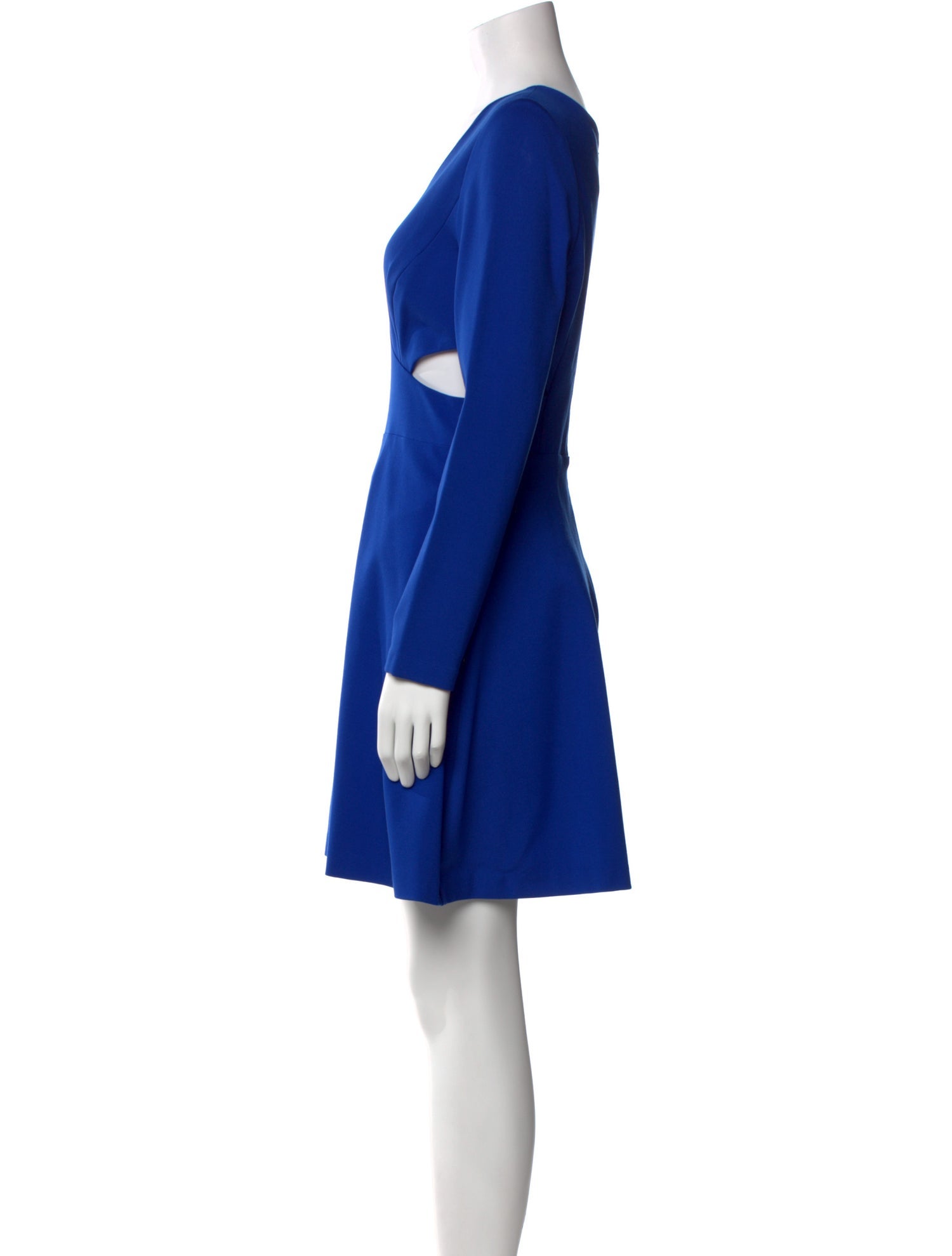 Halston V-Neck Mini Dress