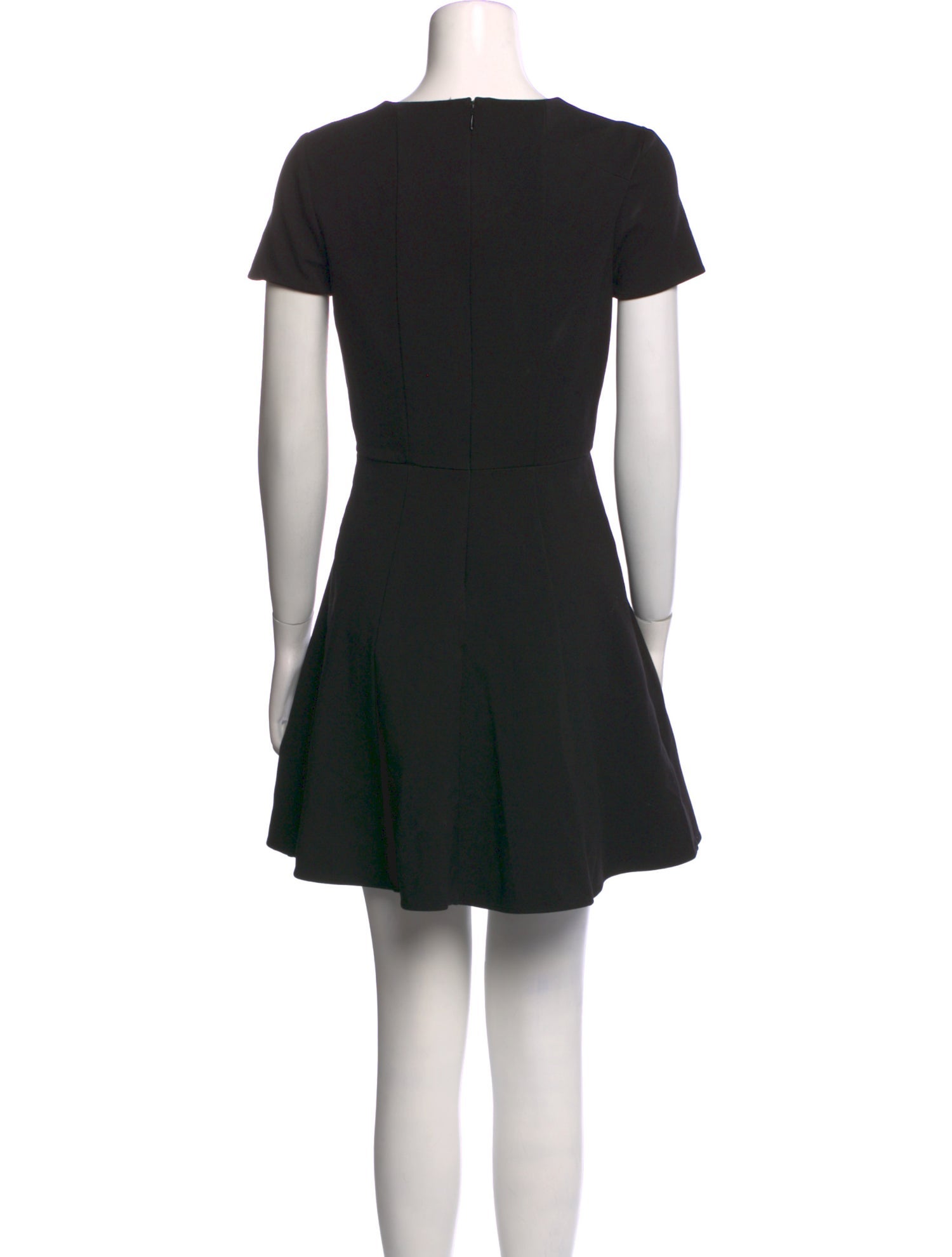 Halston Square Neckline Mini Dress