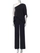 Halston One-Shoulder Jumpsuit