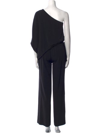 Halston One-Shoulder Jumpsuit