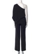 Halston One-Shoulder Jumpsuit