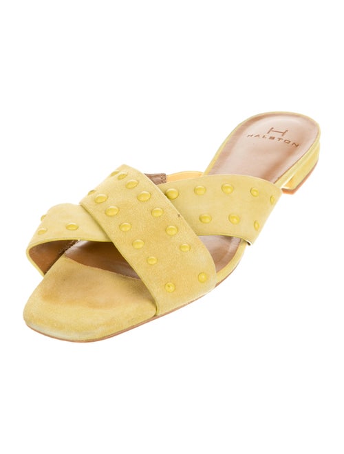 Halston Suede Slides