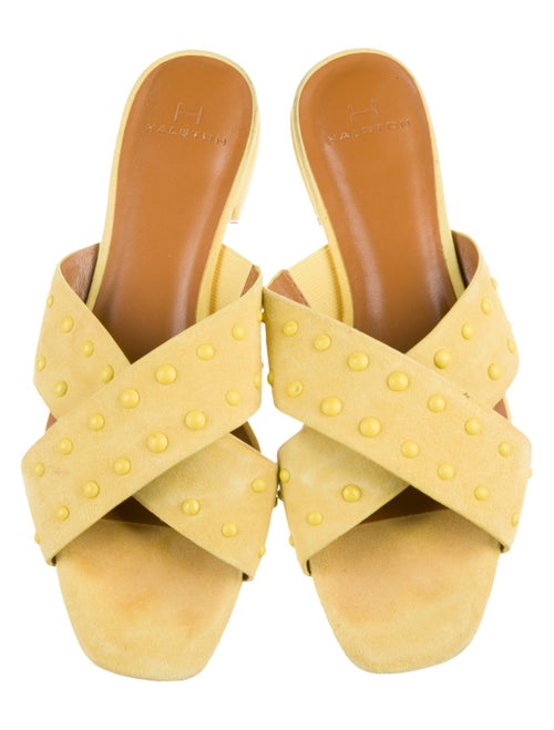 Halston Suede Slides