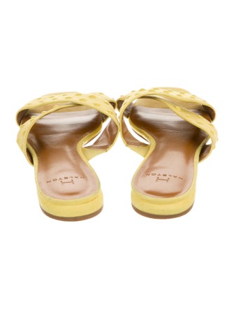 Halston Suede Slides