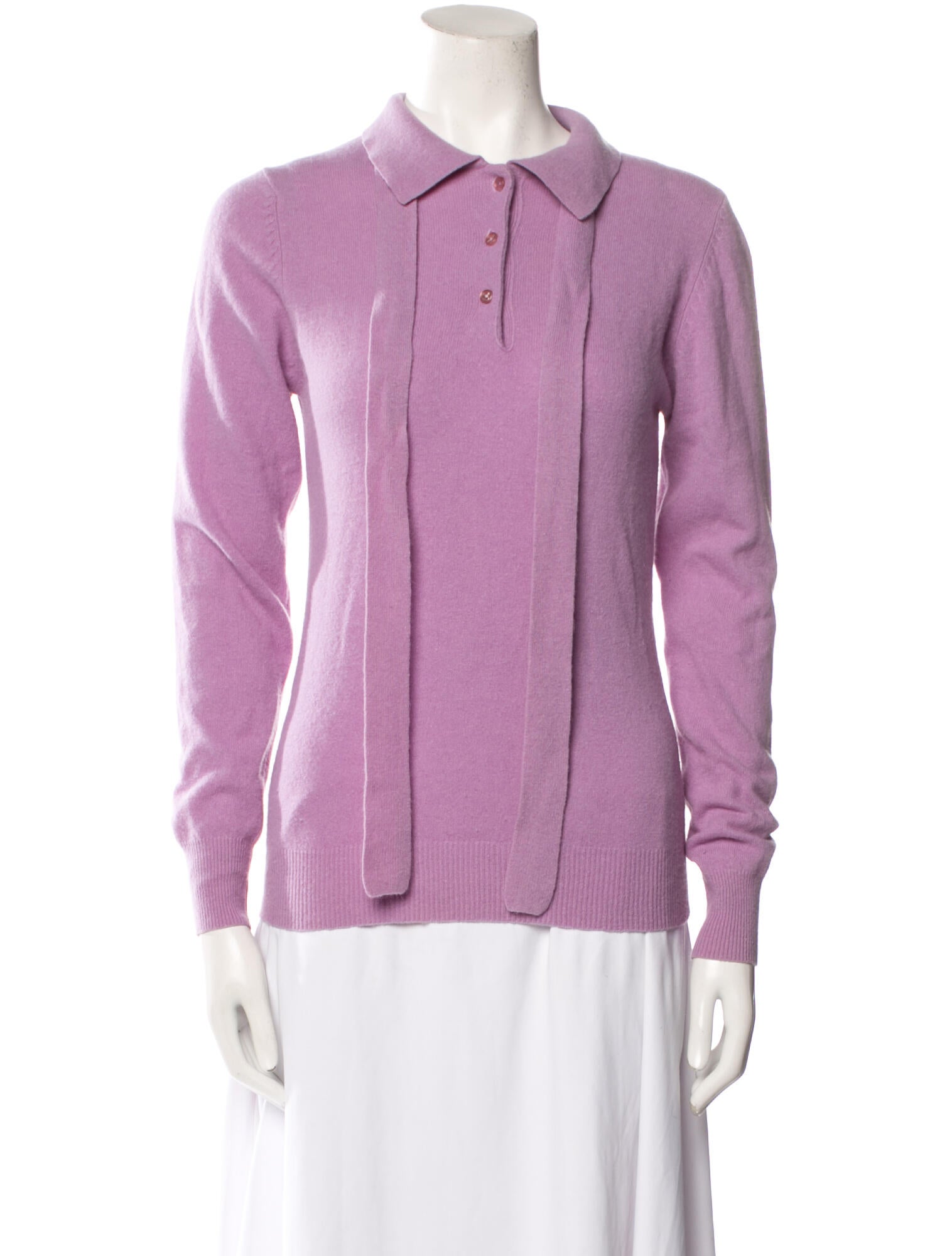 Halston Lambswool Crew Neck Sweater