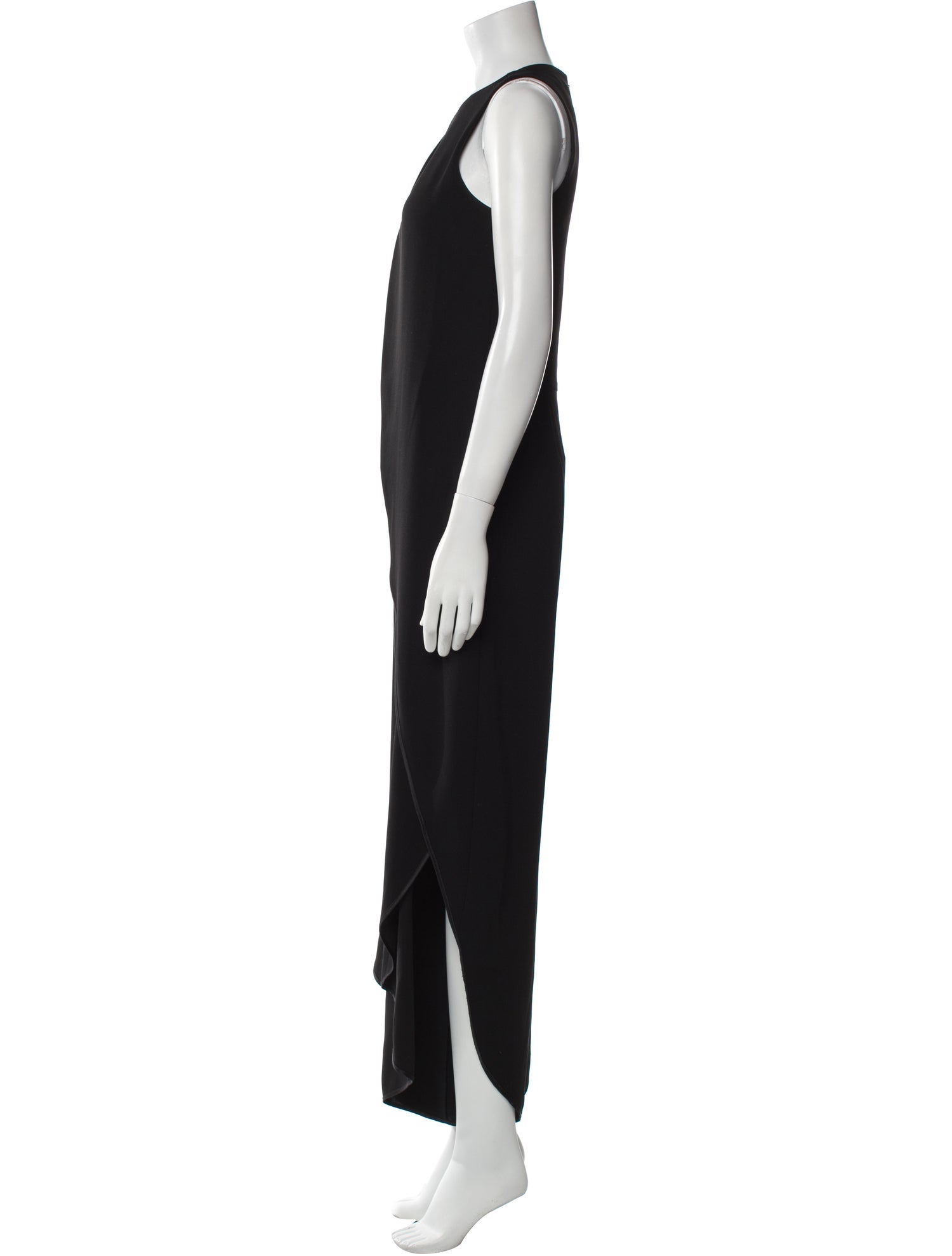 Halston Crew Neck Jumpsuit