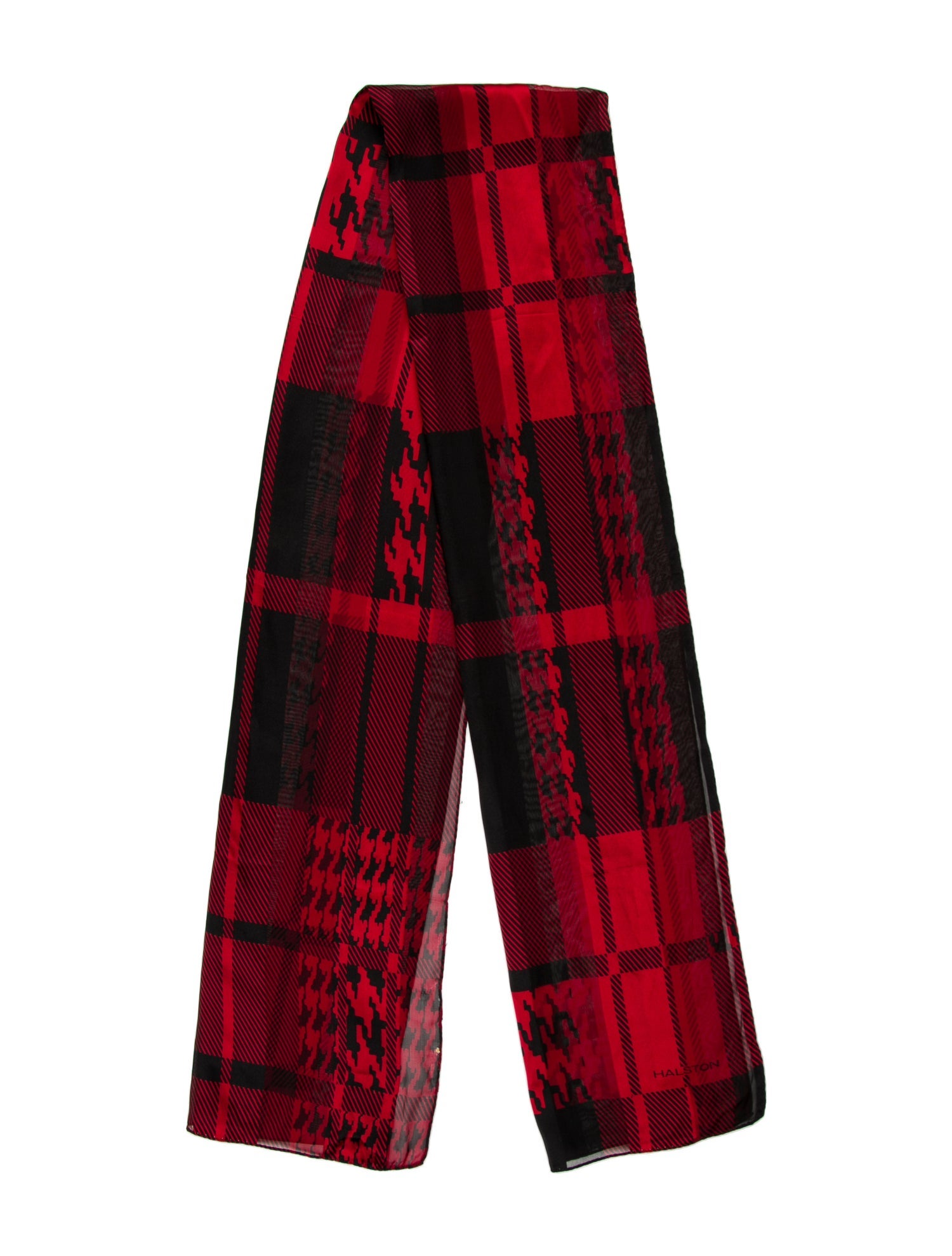 Halston Silk Striped Scarf