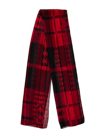 Halston Silk Striped Scarf