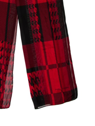 Halston Silk Striped Scarf