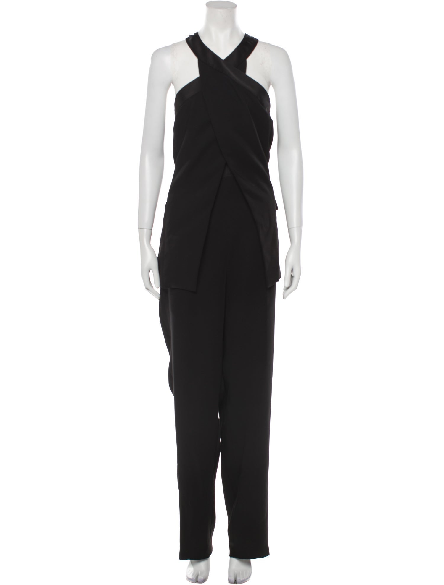 Halston V-Neck Jumpsuit
