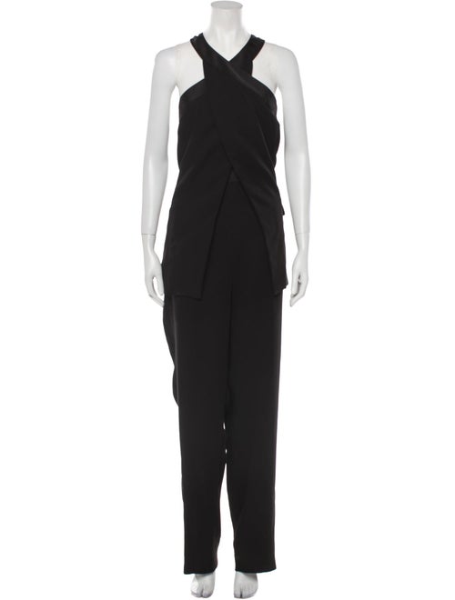 Halston V-Neck Jumpsuit